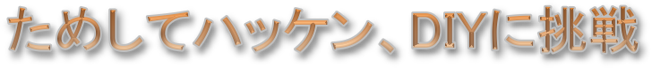 ためしてハッケン、DIYに挑戦